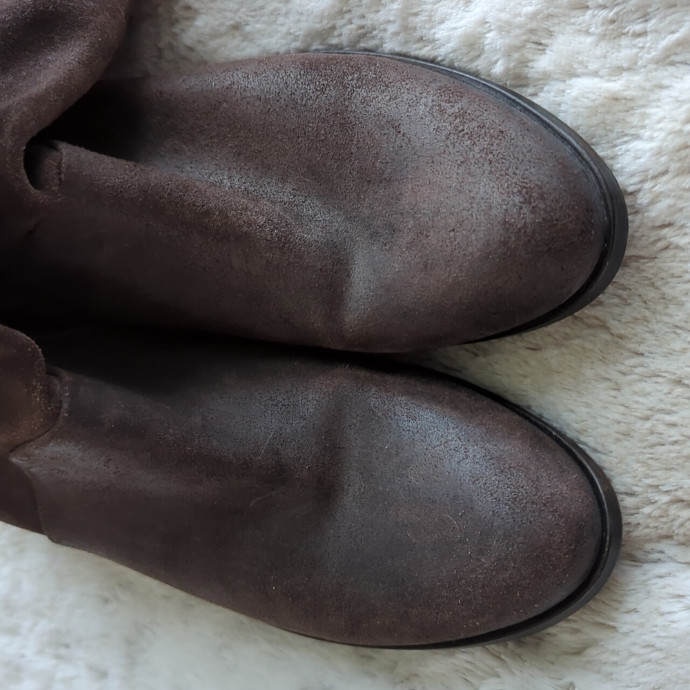 Coclico Mid Calf Brown Supple Suede Leather Trucker Boot Spain Size 6.5 - Picture 2 of 8